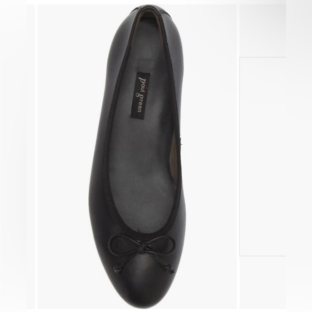Paul Green Ursula Ballet Black Leather Flat - Picture 5 of 7